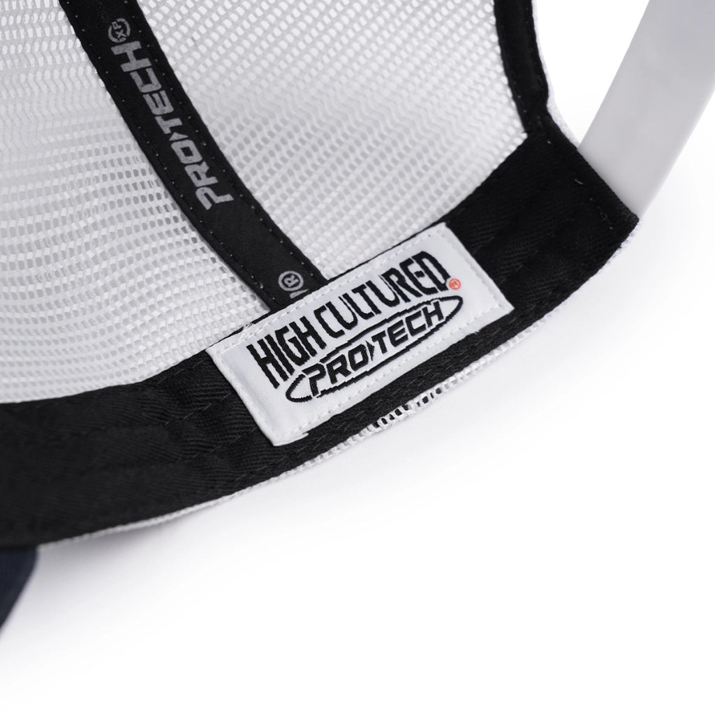 PROTECH X HIGH CULTURED Mesh A-Frame Cap (White/Black)