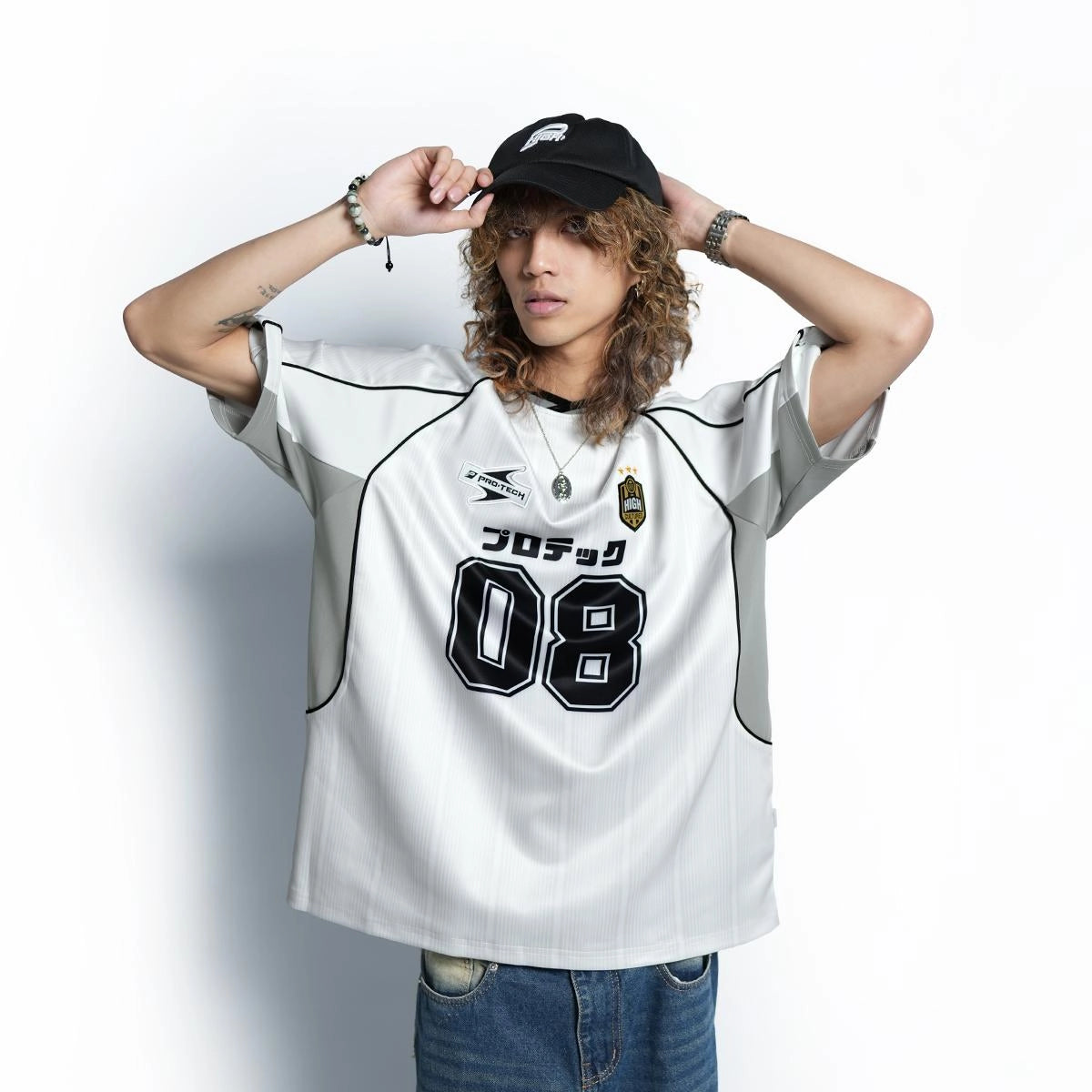 PROTECH X HIGH CULTURED Heroic Jersey Loose Tee - 1032 (White)