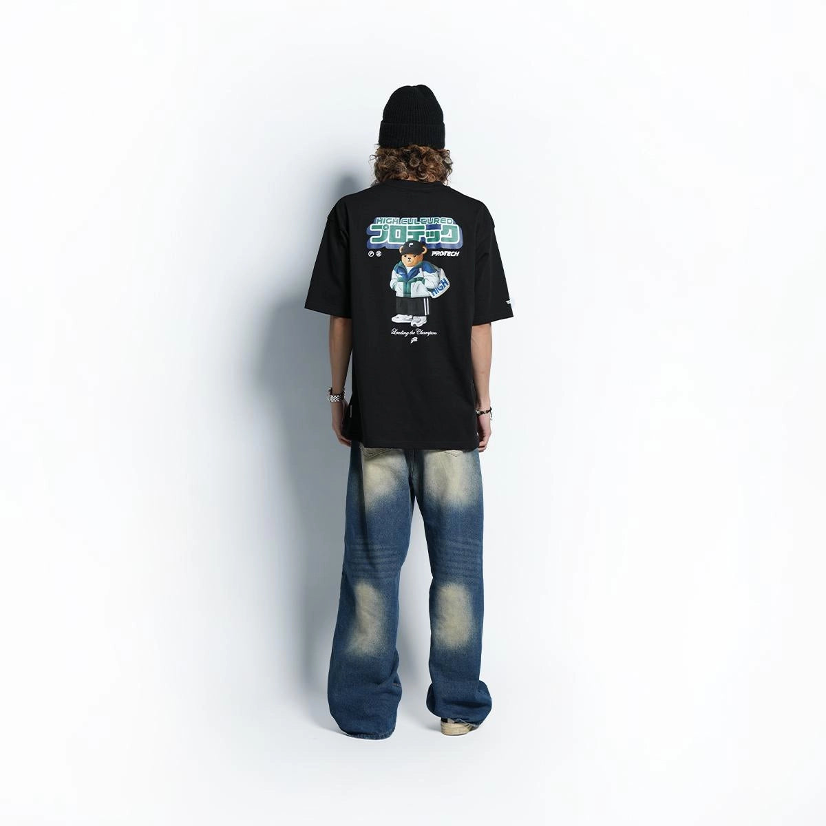 PROTECH X HIGH CULTURED Hiro Loose Tee - 1031 (Black)