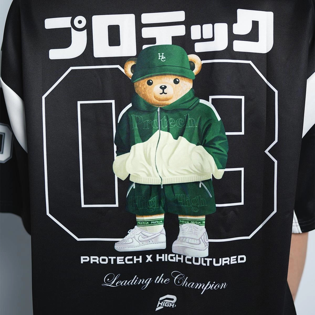 PROTECH X HIGH CULTURED Victory Hiro Jersey Loose Tee - 1033 (Black)