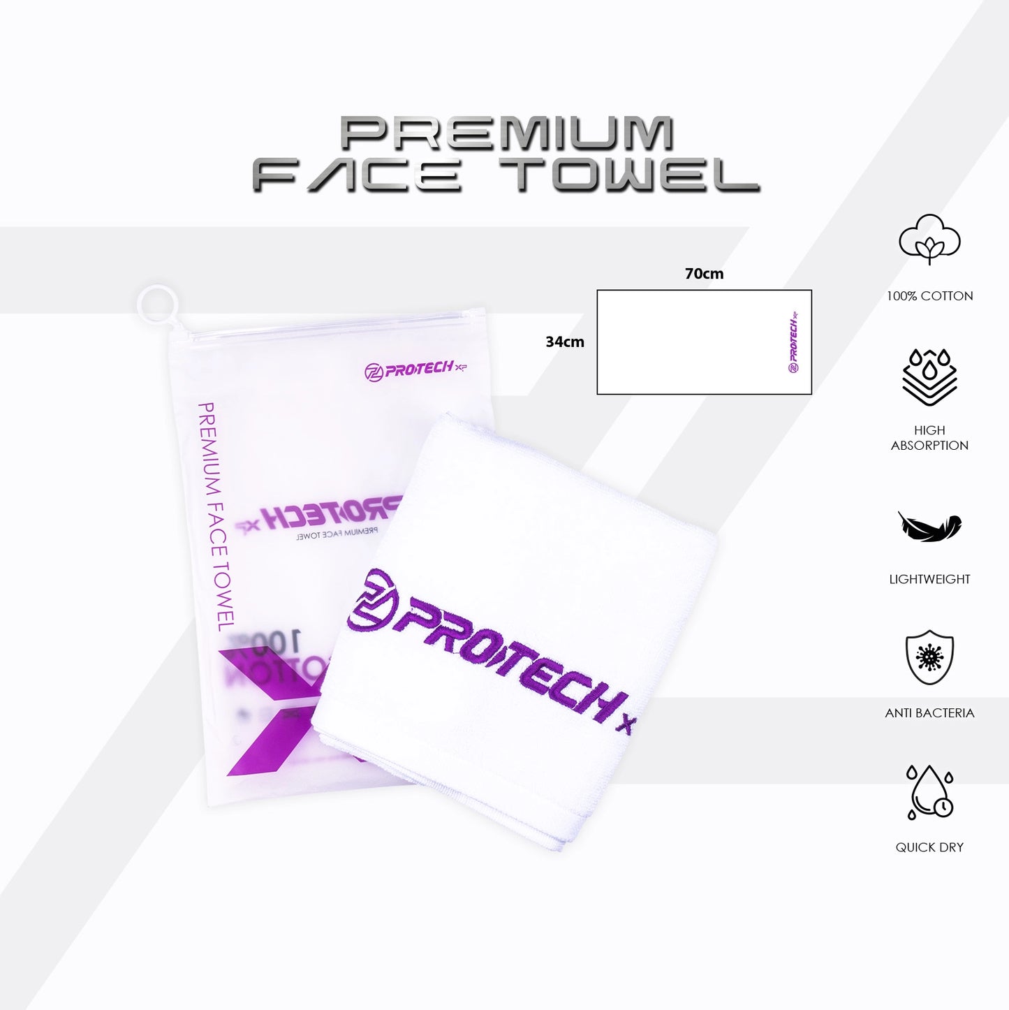 PROTECH Premium Face Towel
