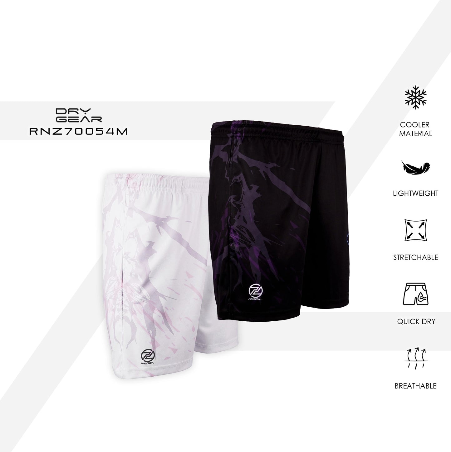 Protech RNZ70054M Shorts Black|White