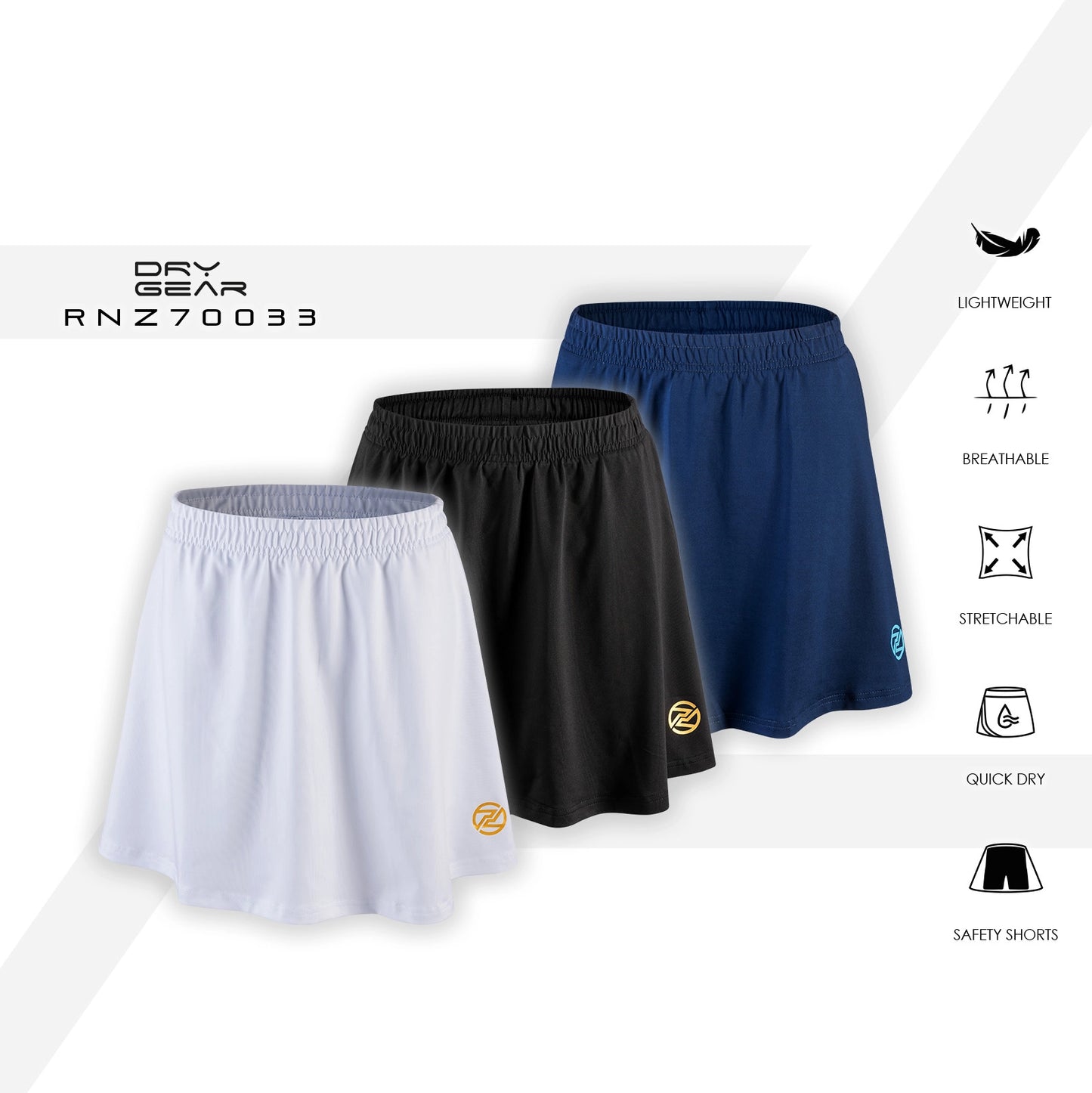 Protech Women Sport Mini Skirts with Safety Pants | RNZ70033