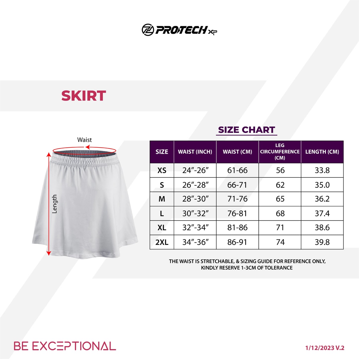 Protech Women Sport Mini Skirts with Safety Pants | RNZ70033