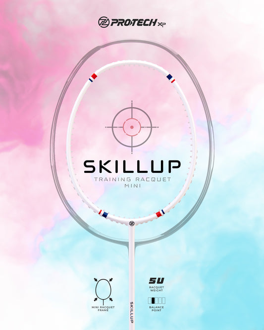 Skill Up (5U) Small Head Racket Prestrung 24lbs