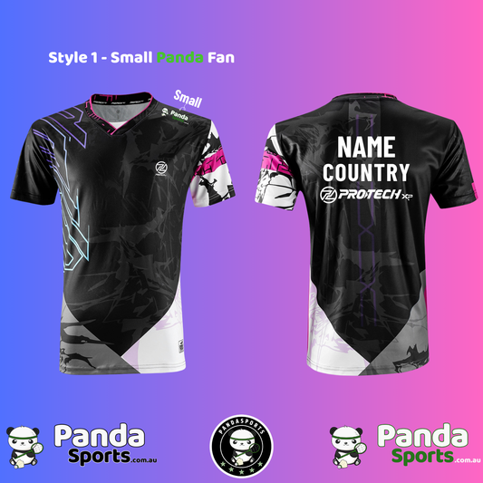 Custom Badminton Shirt Printing - Choose Your Panda Fan Style!