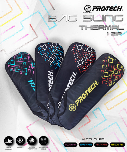 PROTECH Sling Thermal | Badminton 1 Zip Racket Cover Bag