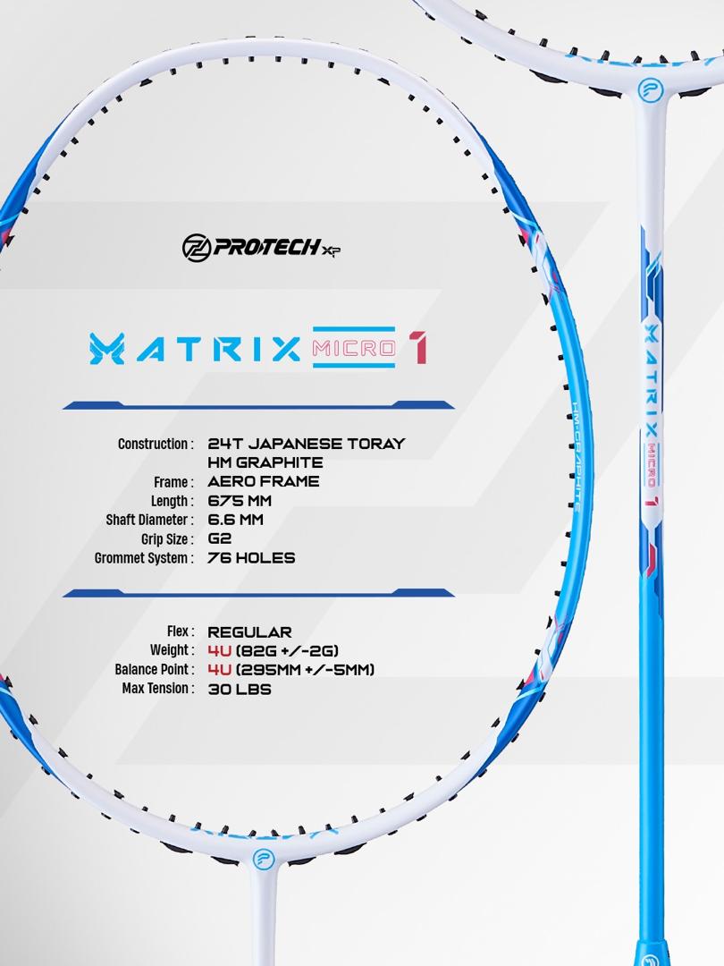 Matrix Micro 1 (4U) Prestrung 24lbs