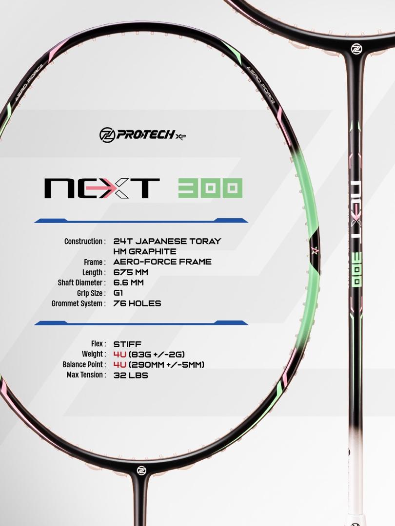 Next 300 (4U) Prestrung 24lbs