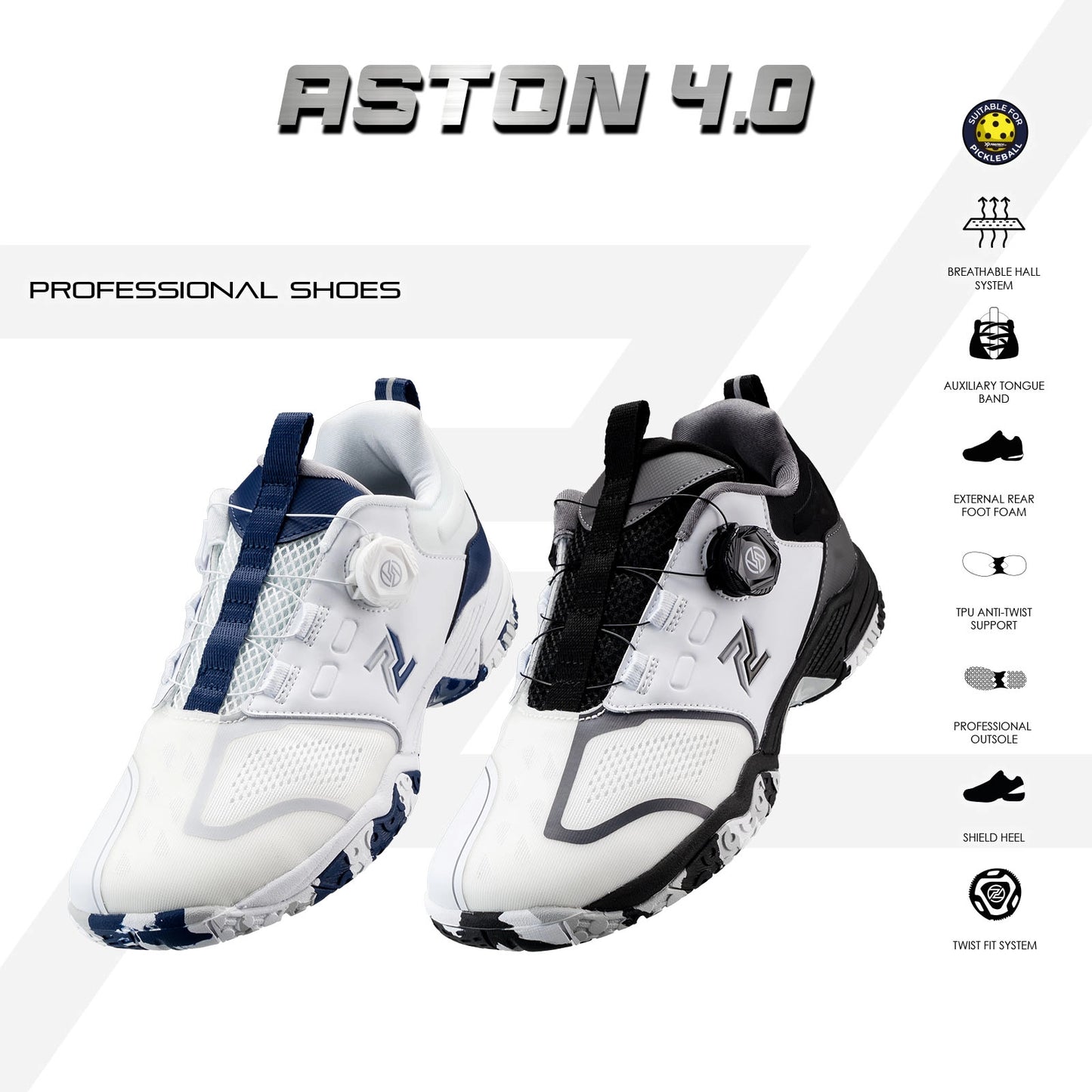 Aston 4.0 Professional Court Shoes