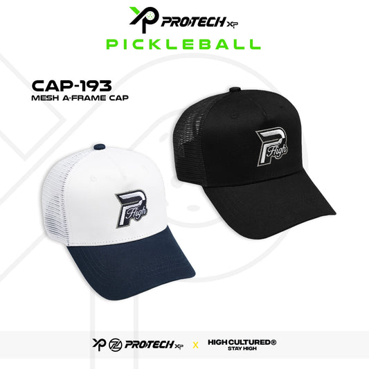 PROTECH X HIGH CULTURED  Mesh A-Frame Cap (White/Black)