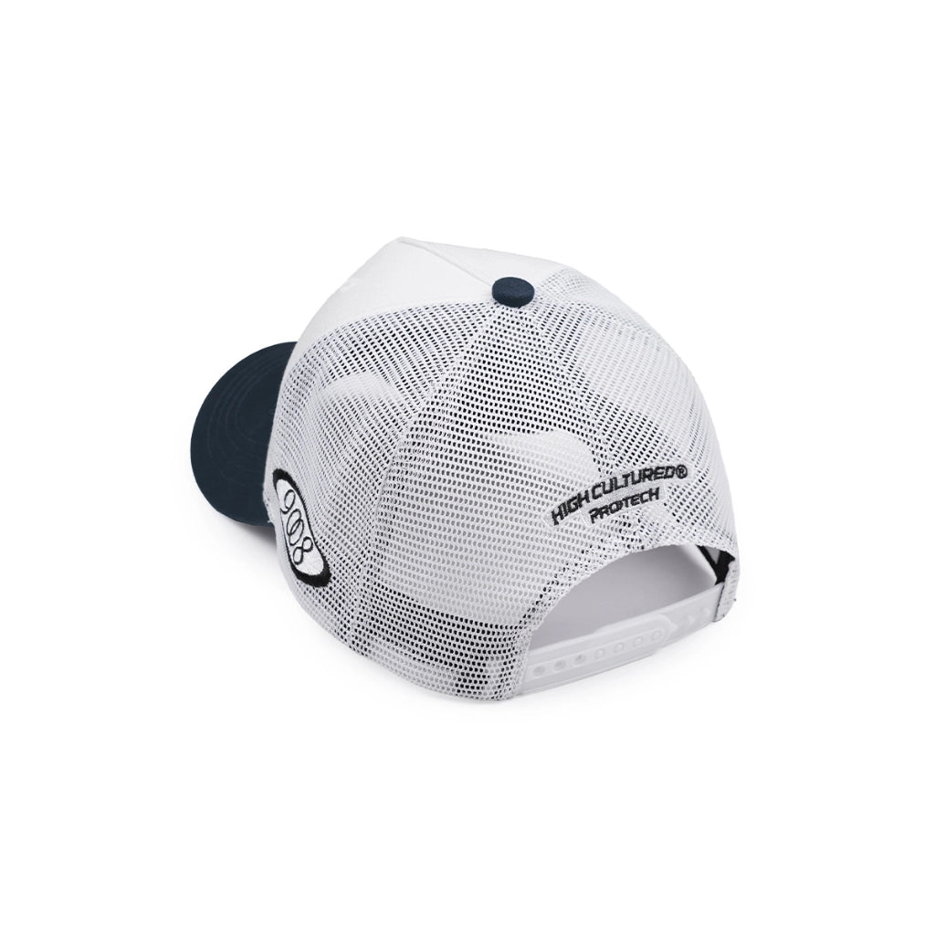 PROTECH X HIGH CULTURED  Mesh A-Frame Cap (White/Black)