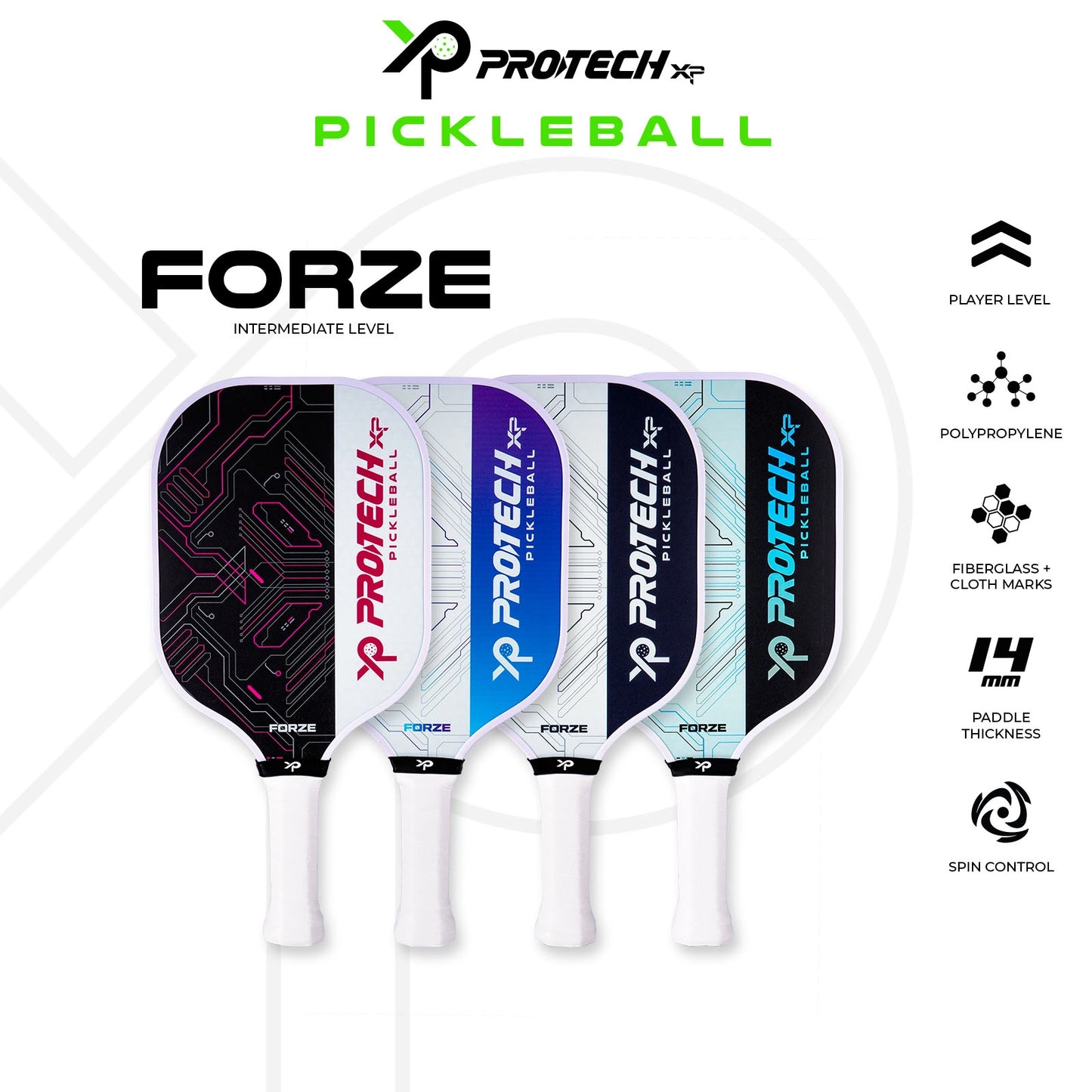 XP Pickleball Paddle - FORZE (Intermediate Level)