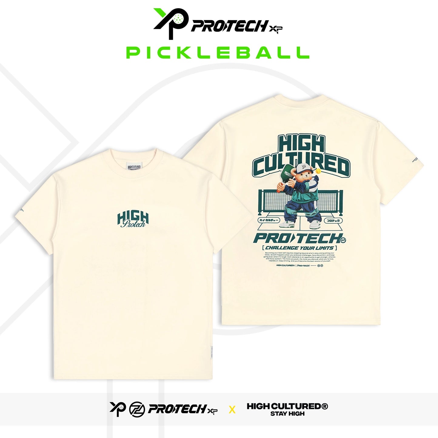 PROTECH X HIGH CULTURED Hiro Tee 1116 (Cream/Black)