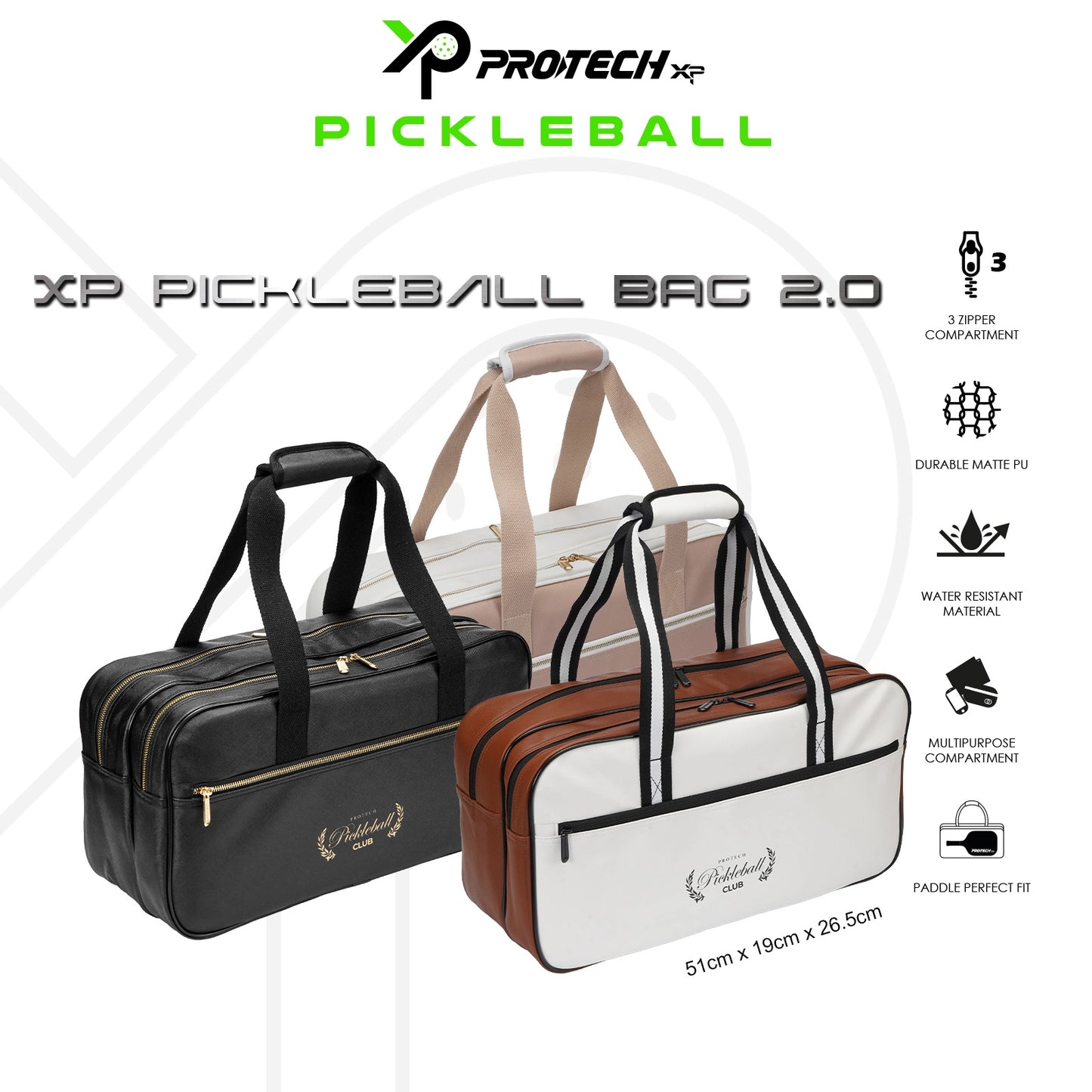 XP Pickleball Bag 2.0 Stylish Hand Carry Bag