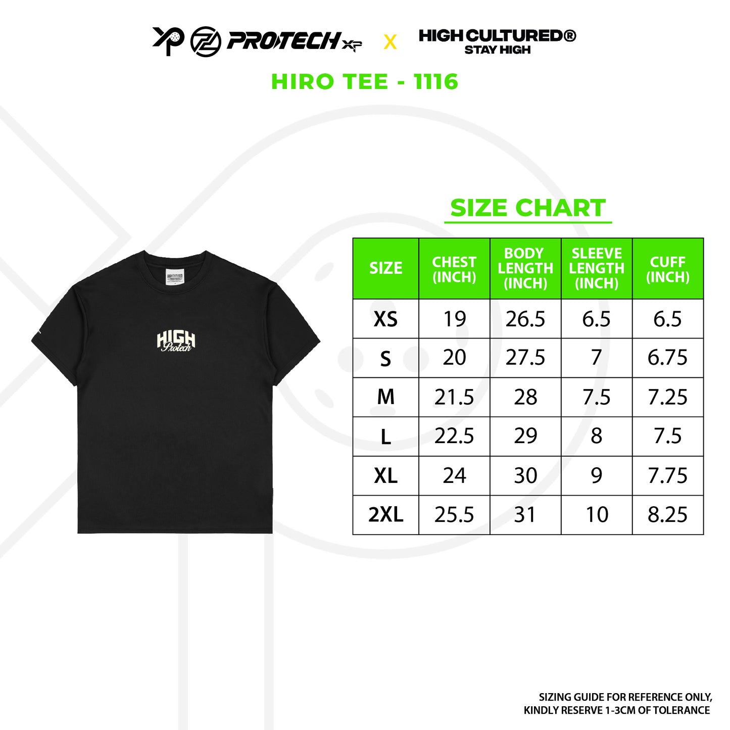 PROTECH X HIGH CULTURED Hiro Tee 1116 (Cream/Black)