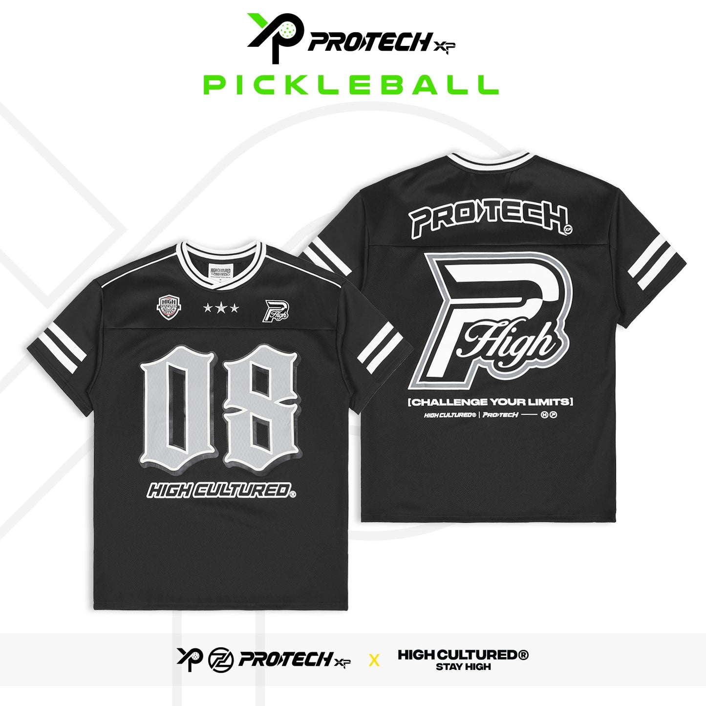 PROTECH X HIGH CULTURED Jersey Tee 1117 (White/Black)