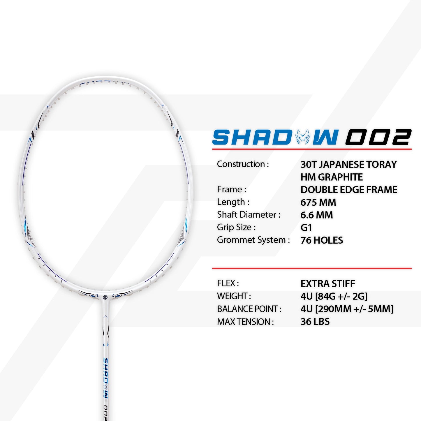 Shadow 002 (4U) Prestrung 26lbs