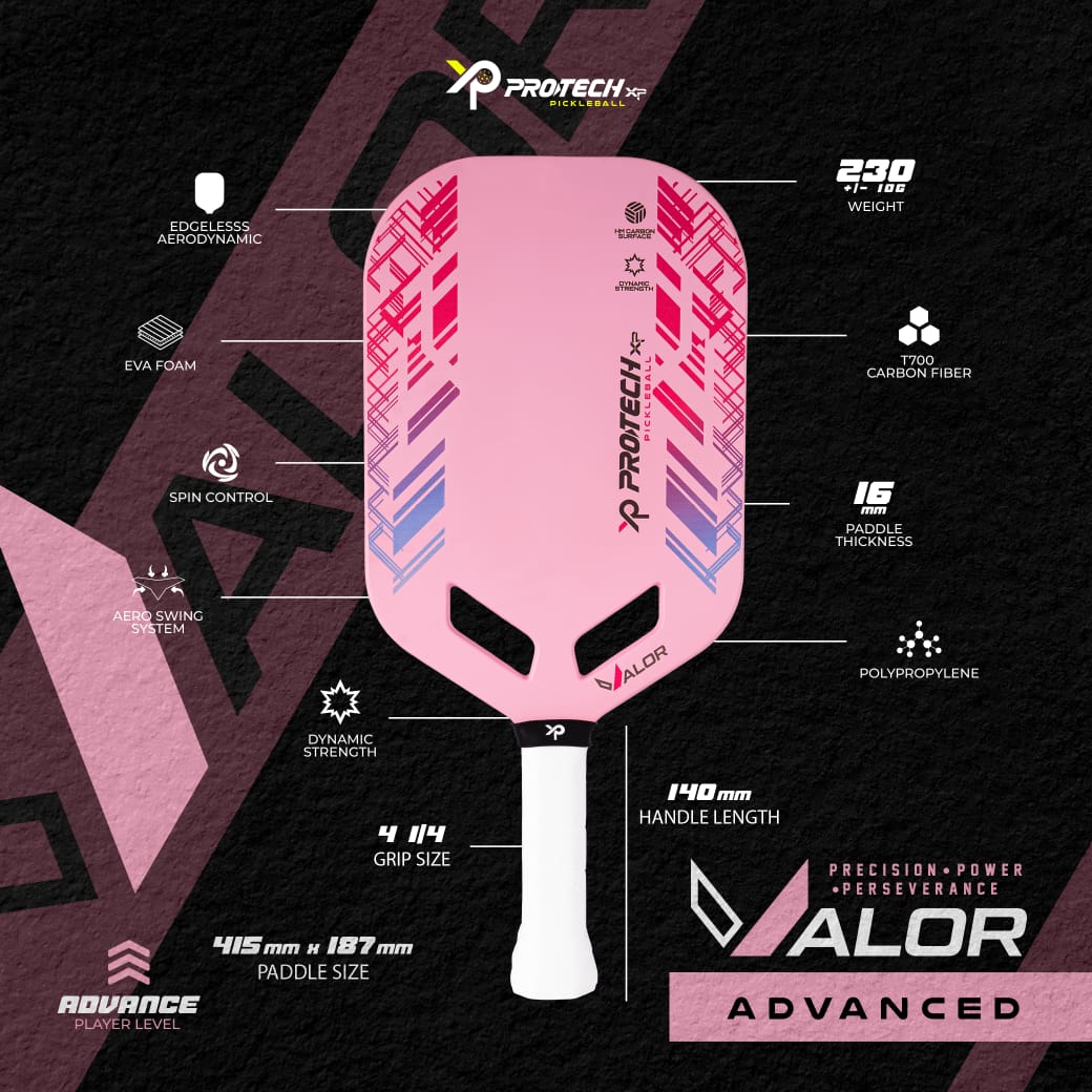 XP Pickleball Paddle - VALOR (Advanced Level)