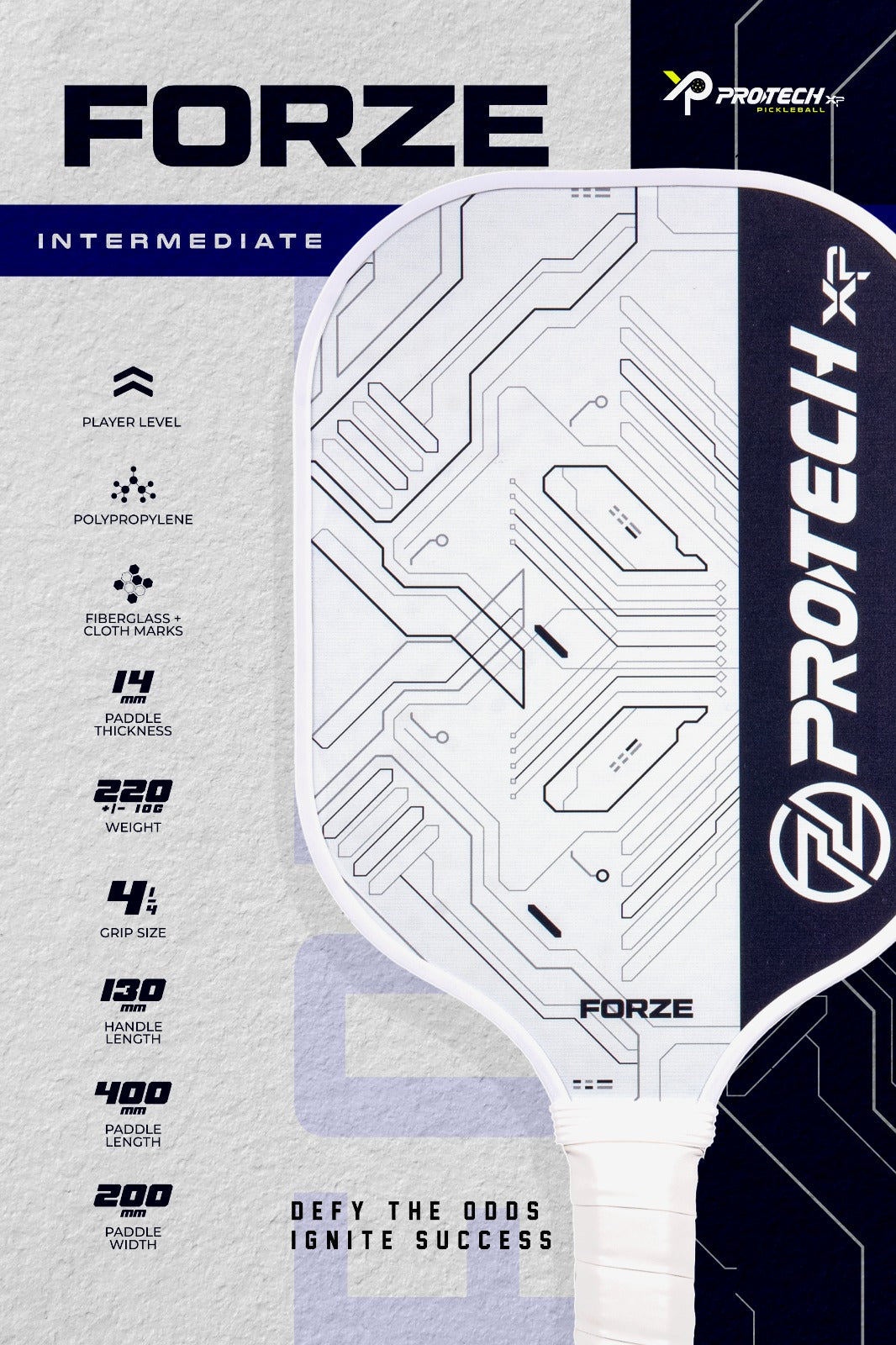 XP Pickleball Paddle - FORZE (Intermediate Level)
