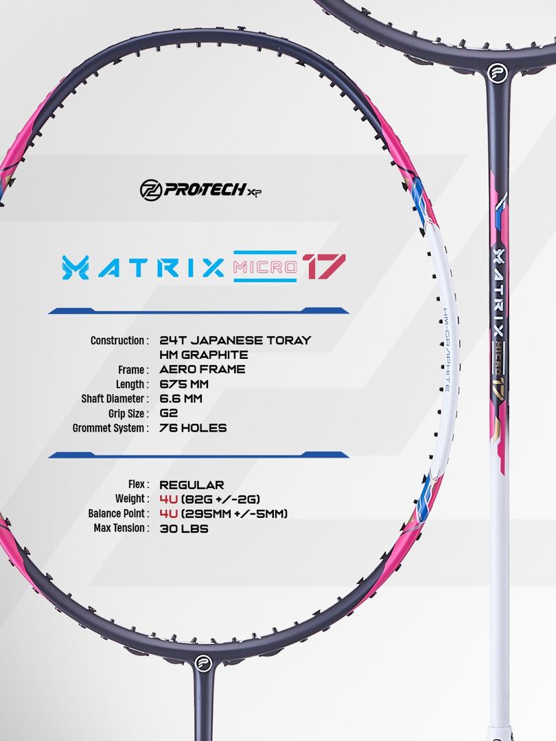 Matrix Micro 17 (4U) Prestrung 24lbs