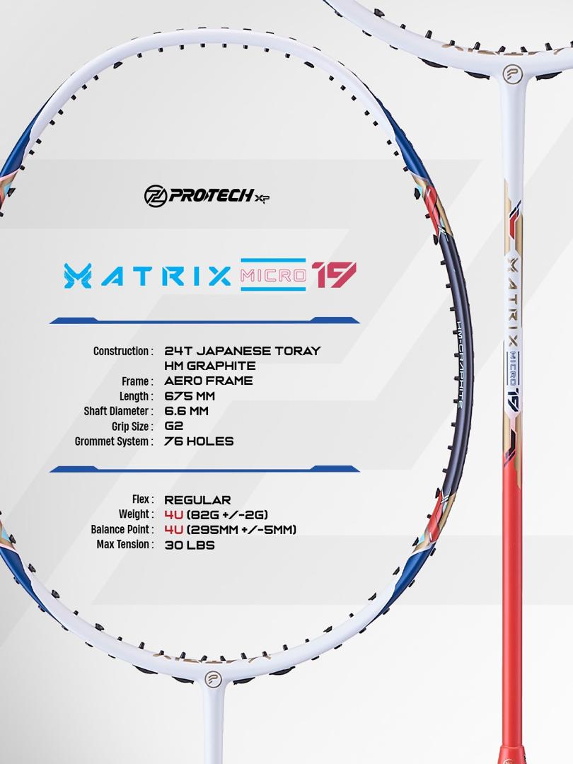 Matrix Micro 19 (4U) Prestrung 24lbs