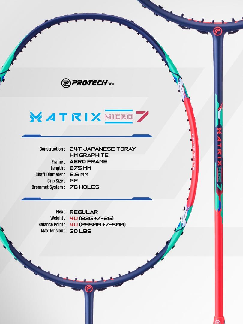 Matrix Micro 7 (4U) Prestrung 24lbs